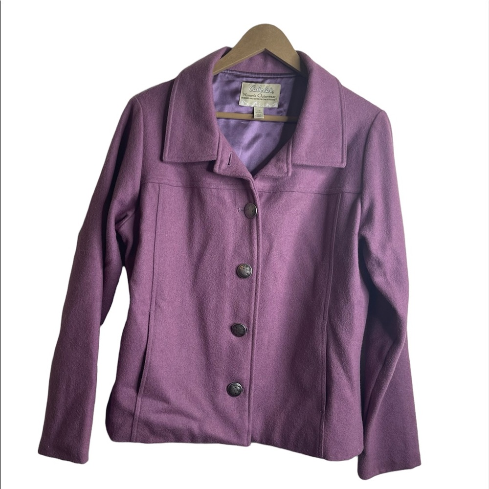 Cabela's Jacket button Up Vintage Wool Blend Jacket